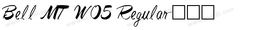 Bell MT W05 Regular字体转换